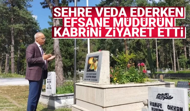 Fatih Kaya'dan efsane müdürün kabrini ziyaret