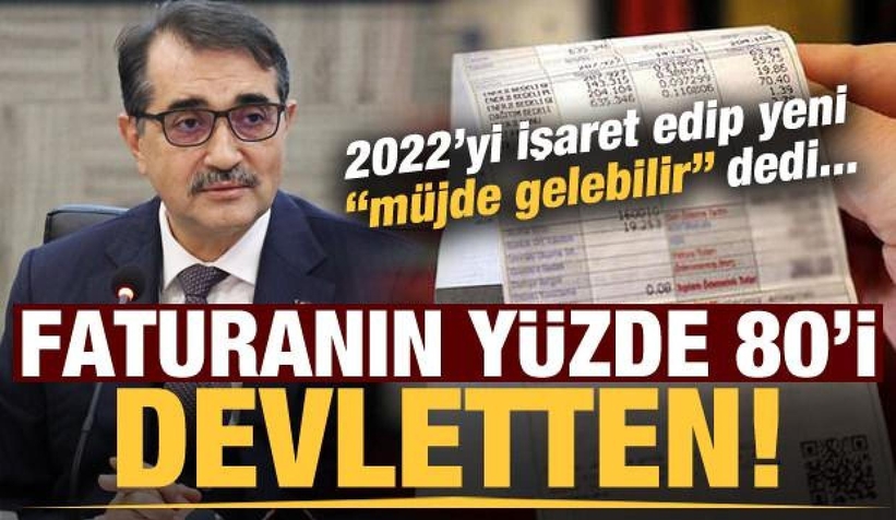 Faturanın yüzde 80'i devletten