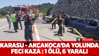 Feci kaza: 1 ölü, 6 yaralı