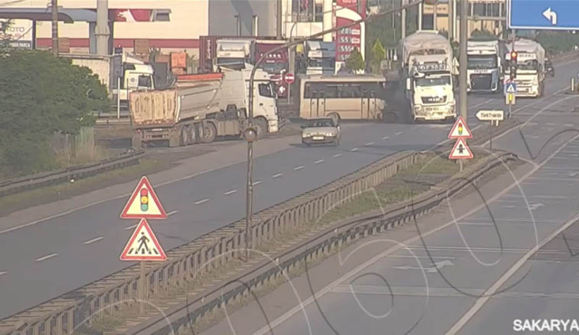 Feci kaza böyle görüntülendi