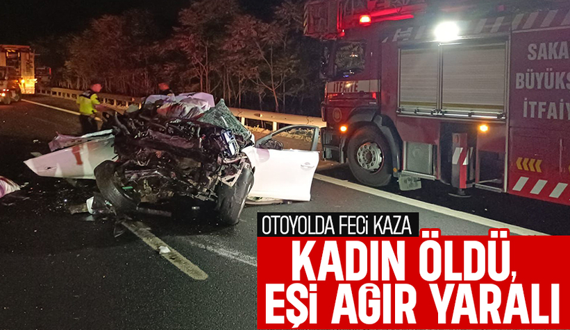 Feci kaza çifti ayırdı: kadın öldü; eşi ağır yaralı