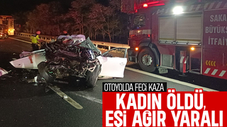 Feci kaza çifti ayırdı: kadın öldü; eşi ağır yaralı