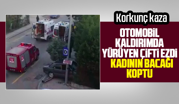 Feci kaza; Kadının bacağı koptu