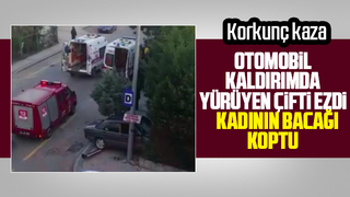 Feci kaza; Kadının bacağı koptu