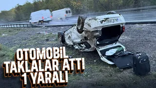 Feci kaza: Sürücü yaralı kurtuldu