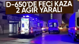 Feci kazada 2 kişi ağır yaralandı