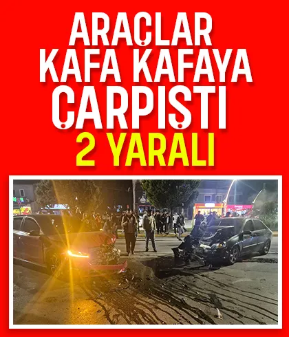 Feci kazada 2 kişi yaralandı
