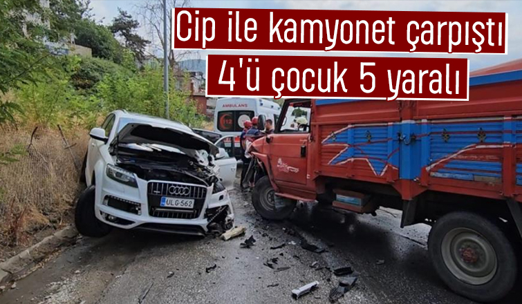 Feci kazada 5 kişi yaralandı