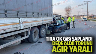 Feci kazada dede öldü, torunu ağır yaralı