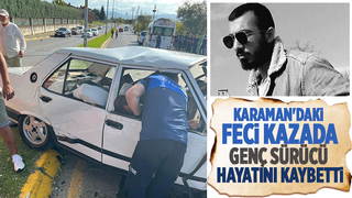 Feci kazada genç sürücü kurtarılamadı