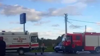 Feci kazada kalbi duran yaralı sağlık ekiplerince hayata döndürüldü