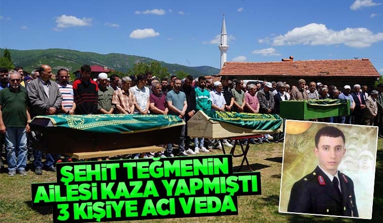 Feci kazada ölen şehit yakınları son yolculuğuna uğurlandı