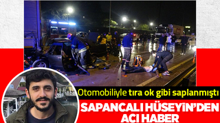 Feci kazada Sapancalı genç öldü