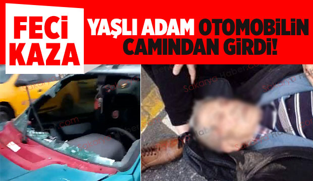 Feci kazada yaşlı adam yaralandı