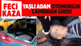 Feci kazada yaşlı adam yaralandı