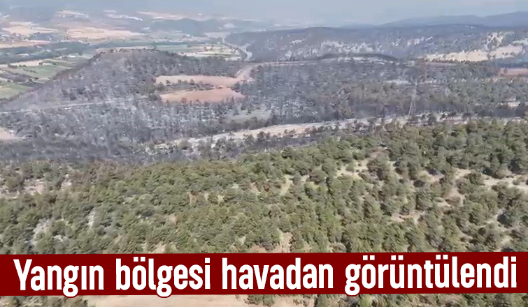 Felaket bölgesi havadan görüntülendi