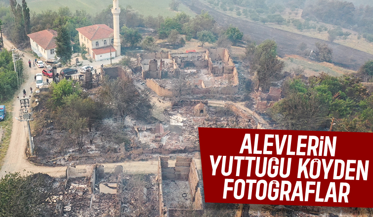 Felaketi yaşayan köyden dehşete düşüren fotoğraflar
