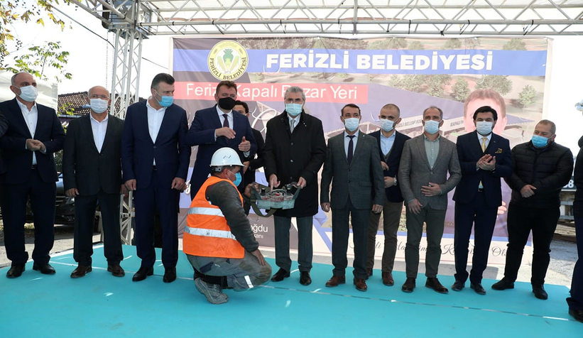 Ferizli kapalı pazar yerine kavuşuyor