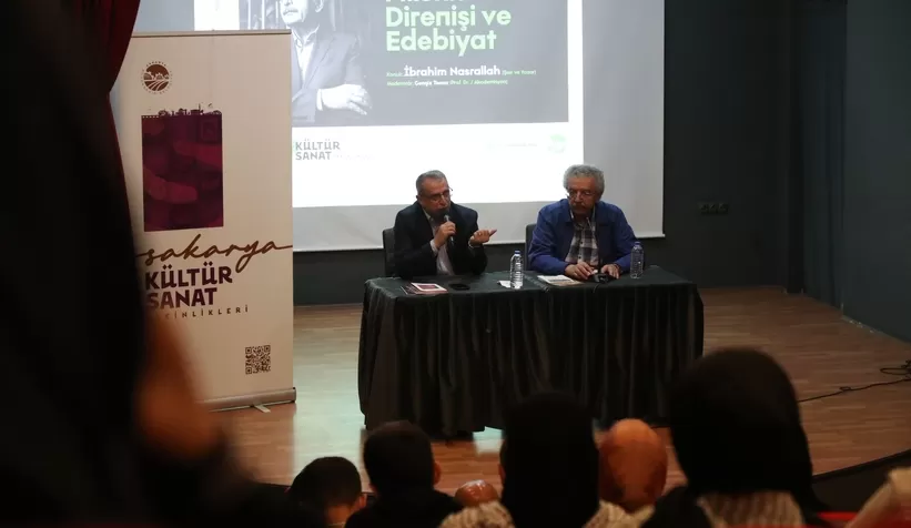 Filistinli şair İbrahim Nasrallah, edebiyatseverlerle buluştu
