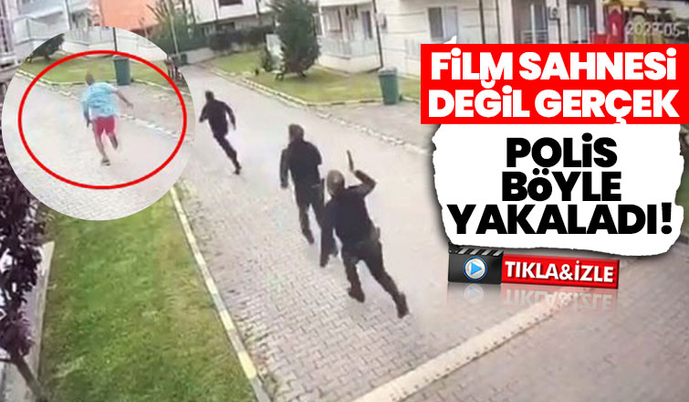 Filmleri aratmayan kovalamaca kamerada