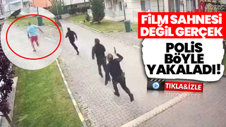 Filmleri aratmayan kovalamaca kamerada