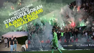 Final maçında meşaleleri tribündeki taraftarlara ulaştıran 2 kişi gözaltında