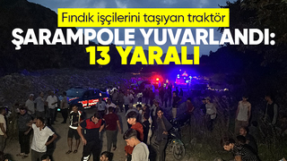 Fındık işçileri kaza yaptı: 13 yaralı