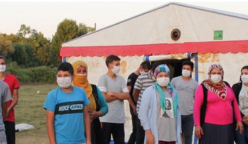 Fındık toplamaya geldiler, koronaya yakalandılar