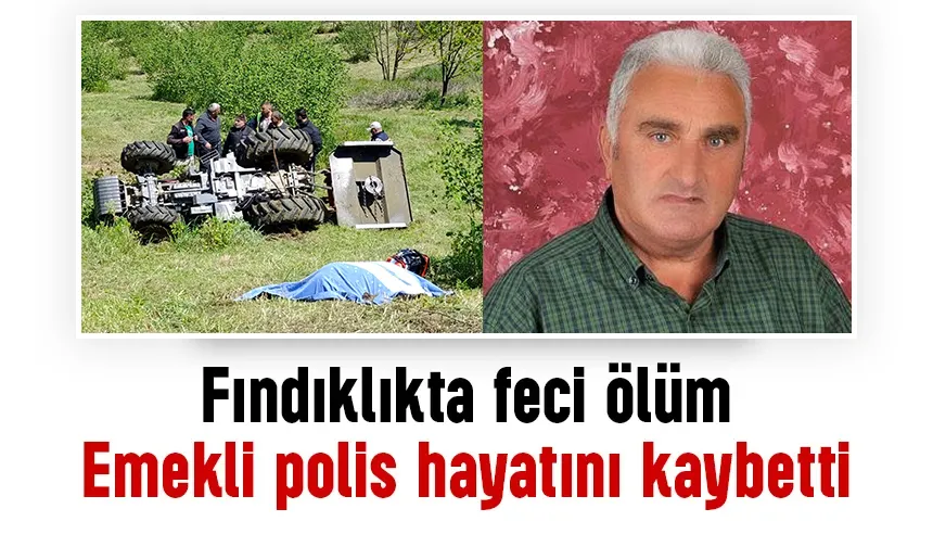 Fındıklıkta kaza, emekli polis öldü