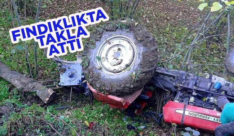 Fındıklıkta takla attı