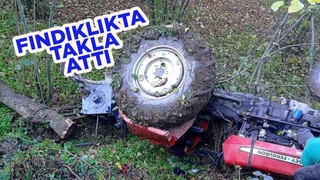 Fındıklıkta takla attı