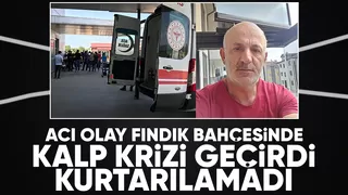 Fındıklıkta tırpan yaparken kalp krizi geçirip hayatını kaybetti