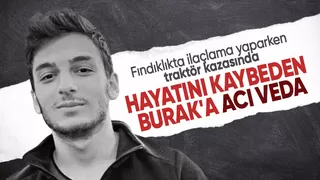 Fındıklıktaki kazada ölen genç Burak toprağa verildi