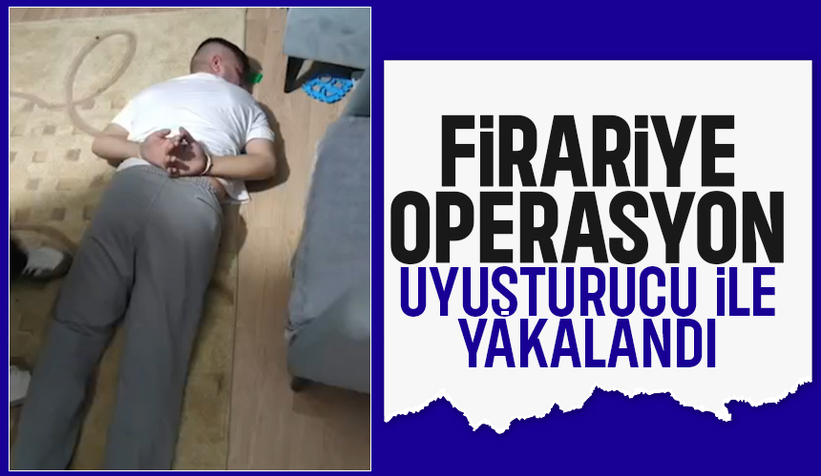 Firari uyuşturucu ile yakalandı