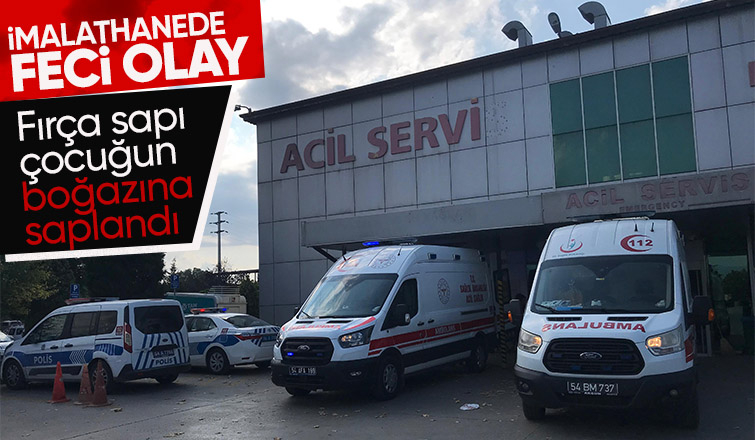 Fırça sapı boğazına giren çocuk ağır yaralı