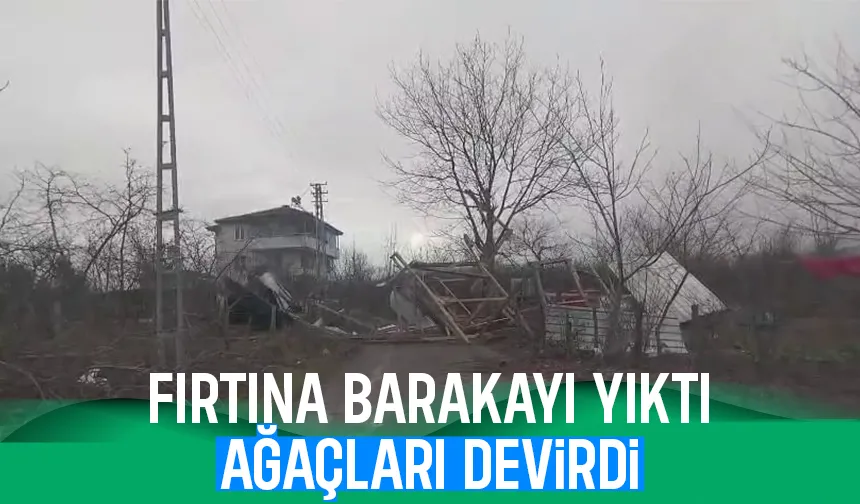 Fırtına Hendek'i vurdu