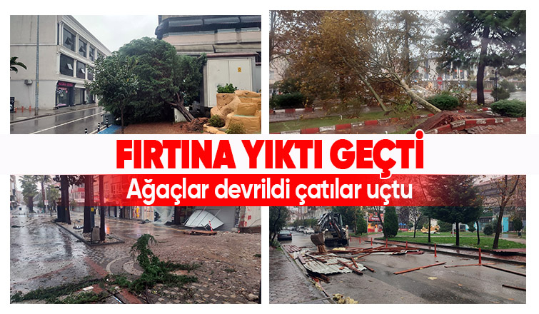 Fırtına Sakarya'yı vurdu