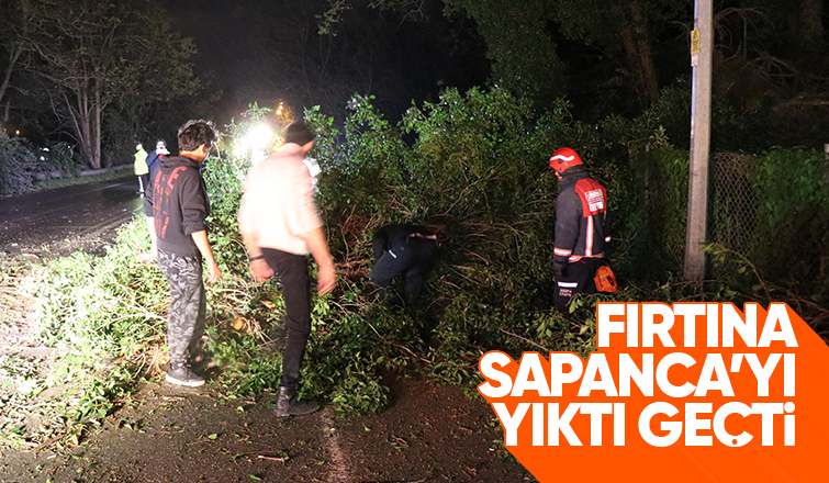Fırtına Sapancayı vurdu