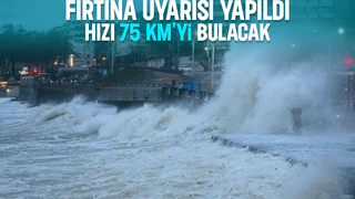 Fırtına uyarısı yapıldı