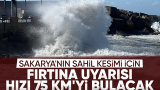 Fırtına uyarısı yapıldı