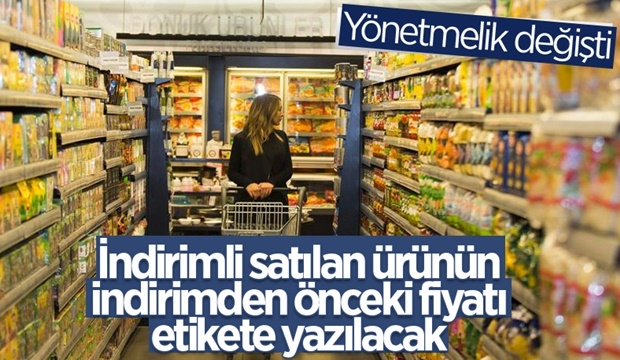 Fiyat Etiketi Yönetmeliği değişti