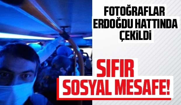 Fotoğraf Erdoğdu hattından sıfır sosyal mesafe