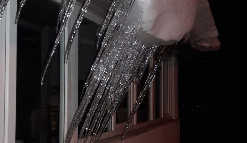 Fotoğraflar Akyazı'dan, her şey buz tuttu