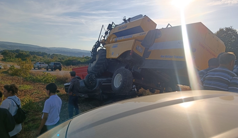 Freni patlayan iş makinesi faciaya yol açıyordu