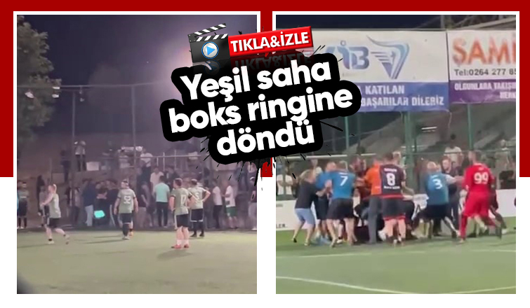 Futbolcular arasında kavga çıktı