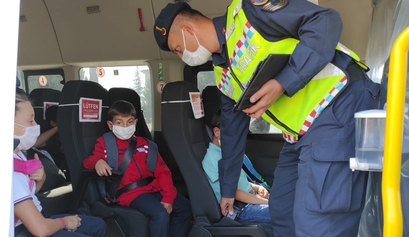 134 okul servisi denetlendi