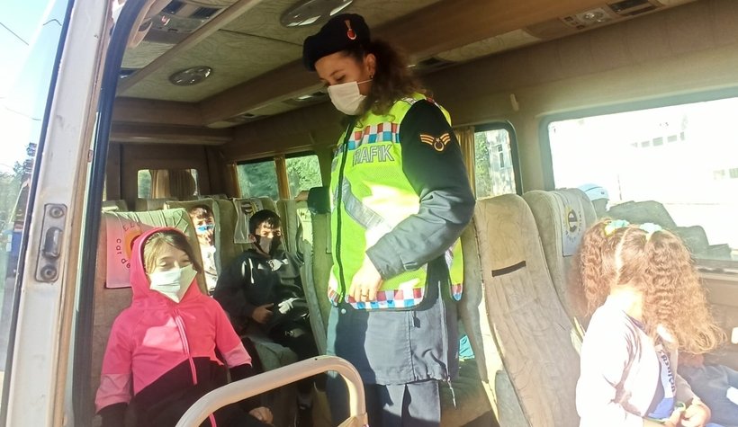 134 okul servisi denetlendi