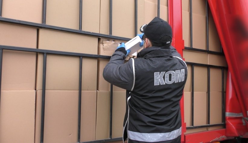 14 milyon 510 bin adet makaron ele geçirildi