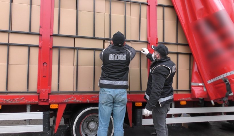 14 milyon 510 bin adet makaron ele geçirildi