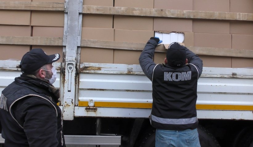 14 milyon 510 bin adet makaron ele geçirildi